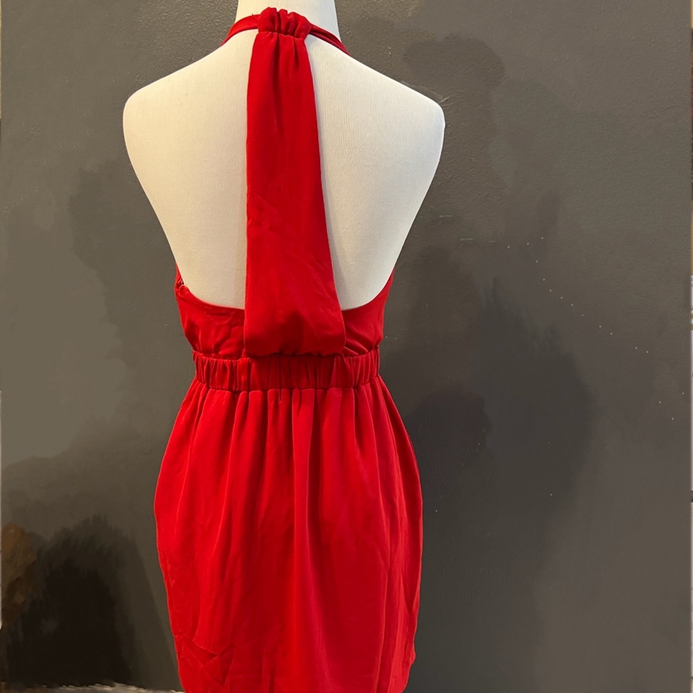 Express - Red Dress - Picture 2 of 5